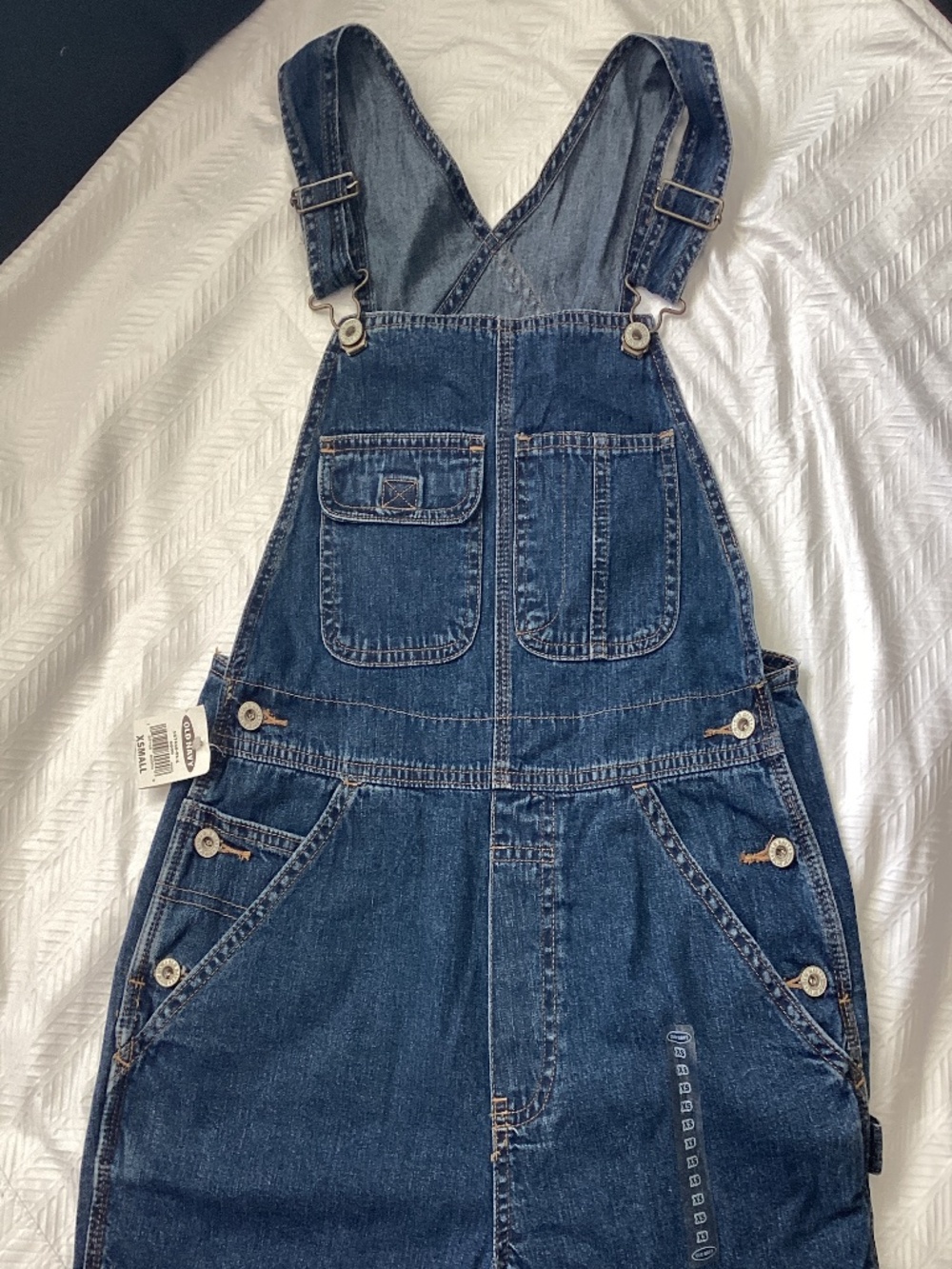 Old Navy Denim Shorts Overalls Size XS Women’s Junior’s Teens NEW